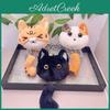 Chaveiro de Gato de Pelúcia Adorável Boneca de Gato em Miniatura Encantadora Brinquedo Macio Para Bolsas Ou Presentes