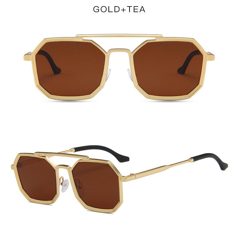 UV Protection Lightweight Comfortable Durable High Quality Edgy Punk Retro Stylish Alloy Metal Male Female Sun Glasses