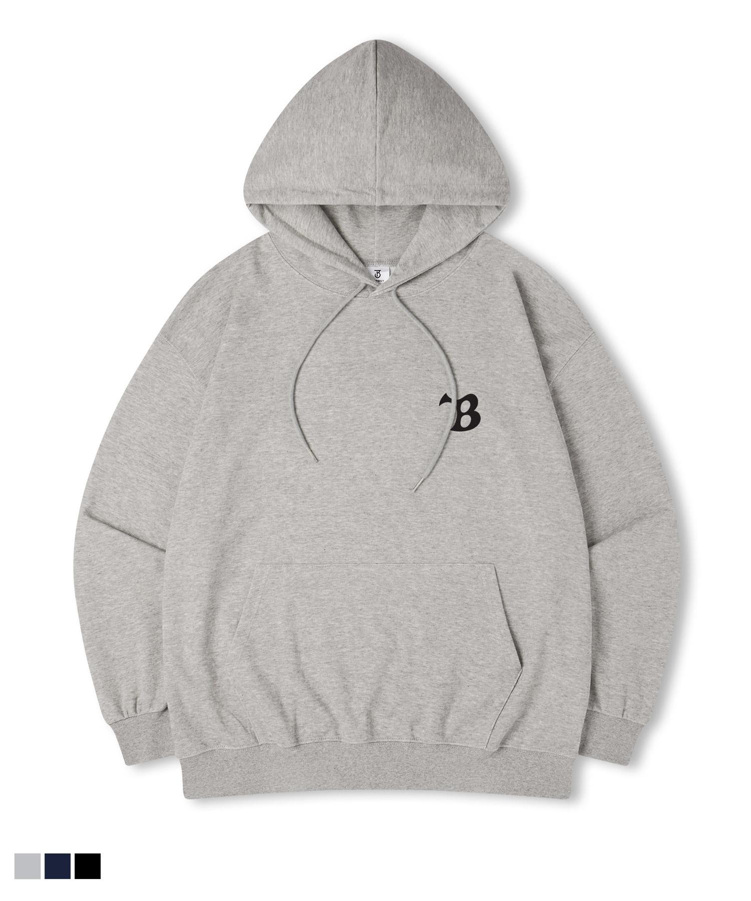 Свитшот с капюшоном оверсайз с принтом и логотипом Top Boy Boomerang Black/L