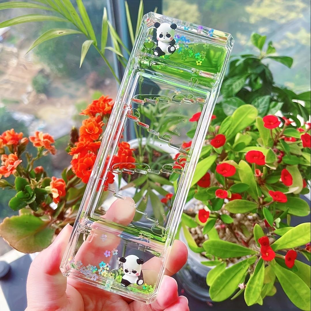 

Очаровательный акриловый таймер с жидким движением «Панда» на 2 минуты с 3D-пандами, красочными цветами и бабочками. Идеальный подарок на день рождения Slide