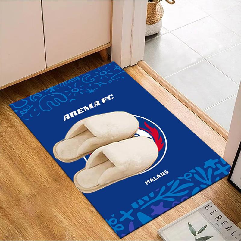 Arema Football club Printed Office Carpet Chair Cushion Entryway Rug, Rugs for Living Room, Bedroom Christmas gifts