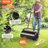Lawn Roller, 13 Gallon Sand/Water Filled Yard Roller, Steel Sod Roller with Easy-turn Plug and U-Shaped Ergonomic Handle for Convenient Push and Pull,