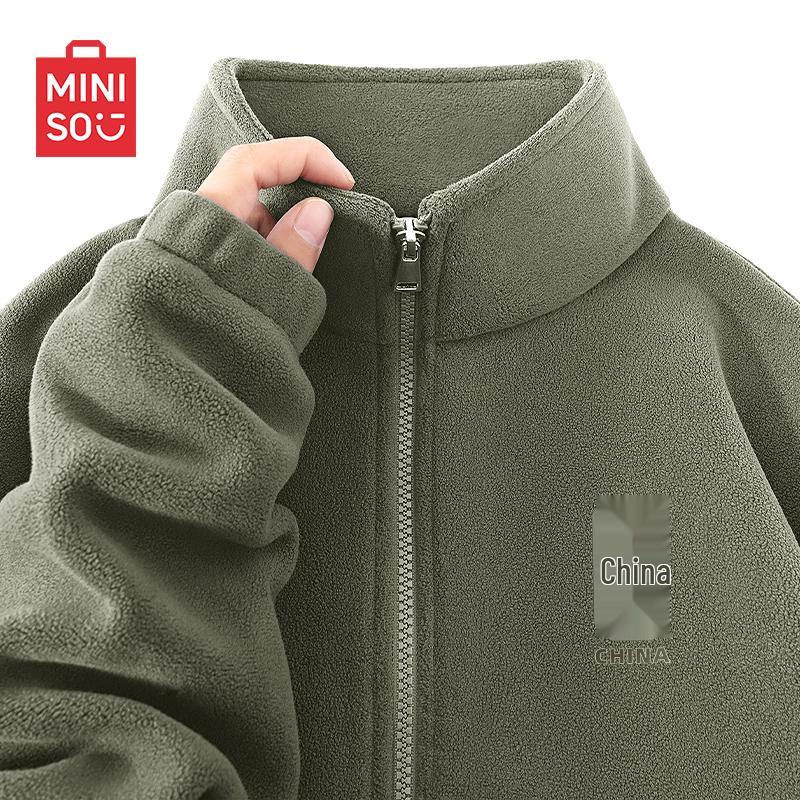 

MINISO Men s Thermal Fleece Lined Jacket M