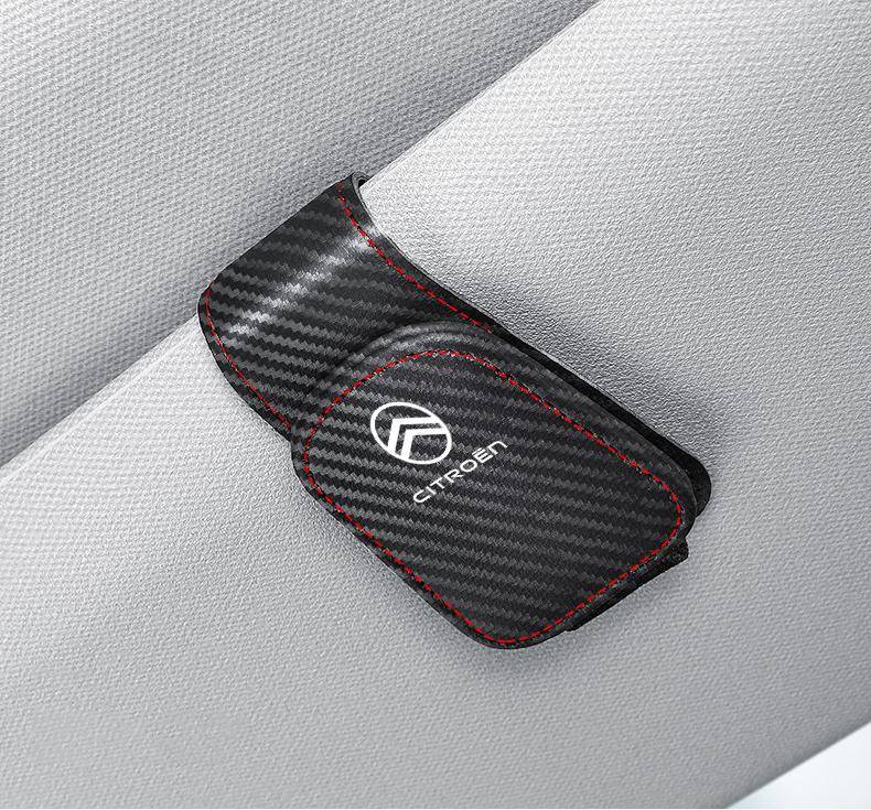 Car Interior Sun Visor Eyeglasses Holder Sunglasses Clip For Citroen Xsara C6 C4 C3 C2 C1 2CV VTS DS3 DS4 DS5 RD3 Cross Berlingo