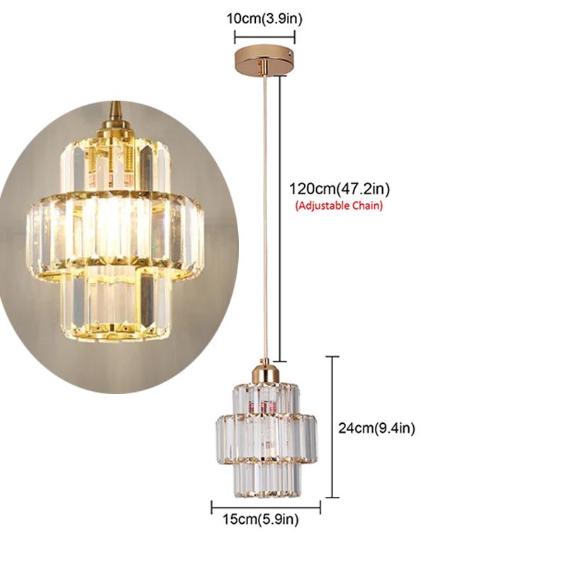 Dining Room Light Creative Personality Crystal Ceiling Lamp Bedroom Restaurant Corridor Entrance Small Chandelier Pendant Lights