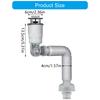 Rotatable Anti Odor Drain Pipe Easy To Install & Clean ABS Rotating Drain Pipe Bathroom Accessory for Washbasin & Sink