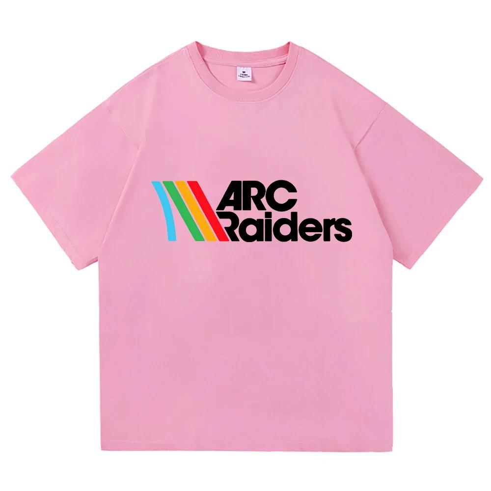 Rainbow ARC Raiders Spiel Print T-Shirt Kurzarm Baumwolle Mode Herren T-Shirts Locker Lässig Herren Damen Unisex Streetwear Herren Tee