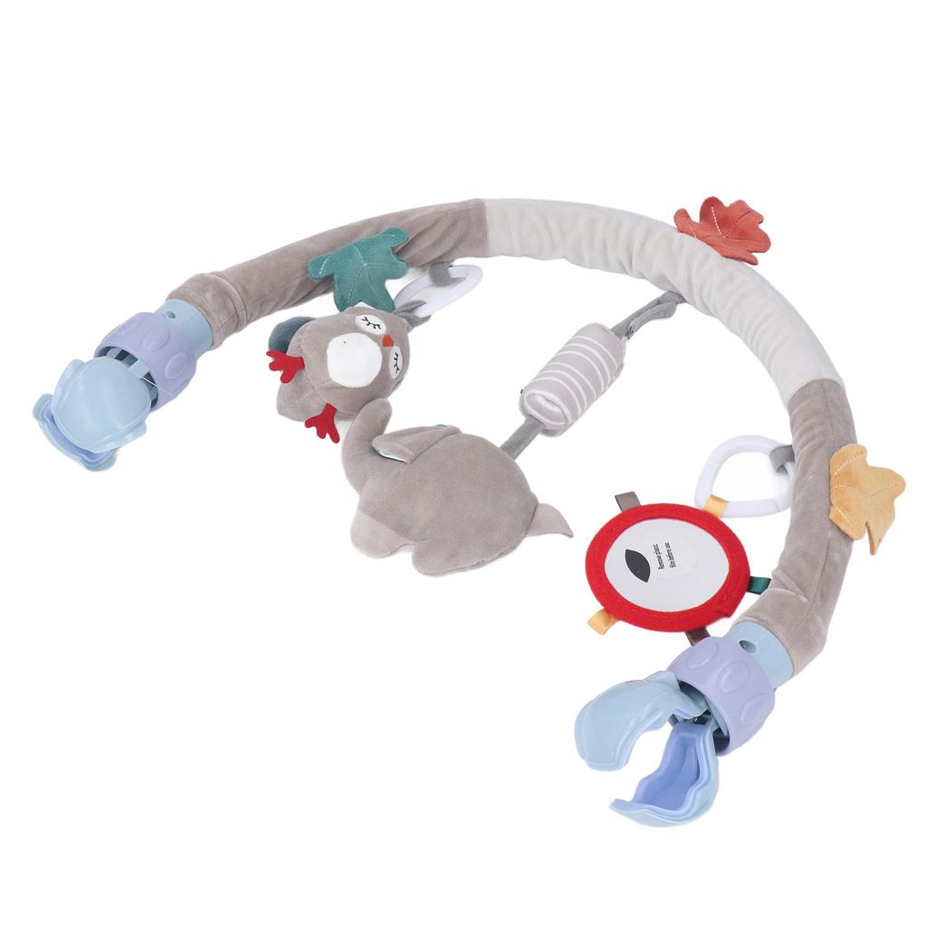 Arc Jucărie pentru Cărucior Bebeluș Stimulează Simțurile Bebelușului Dezvoltarea Abilităților Motrice Jucărie de Pluș cu Clips pentru Balansoar
