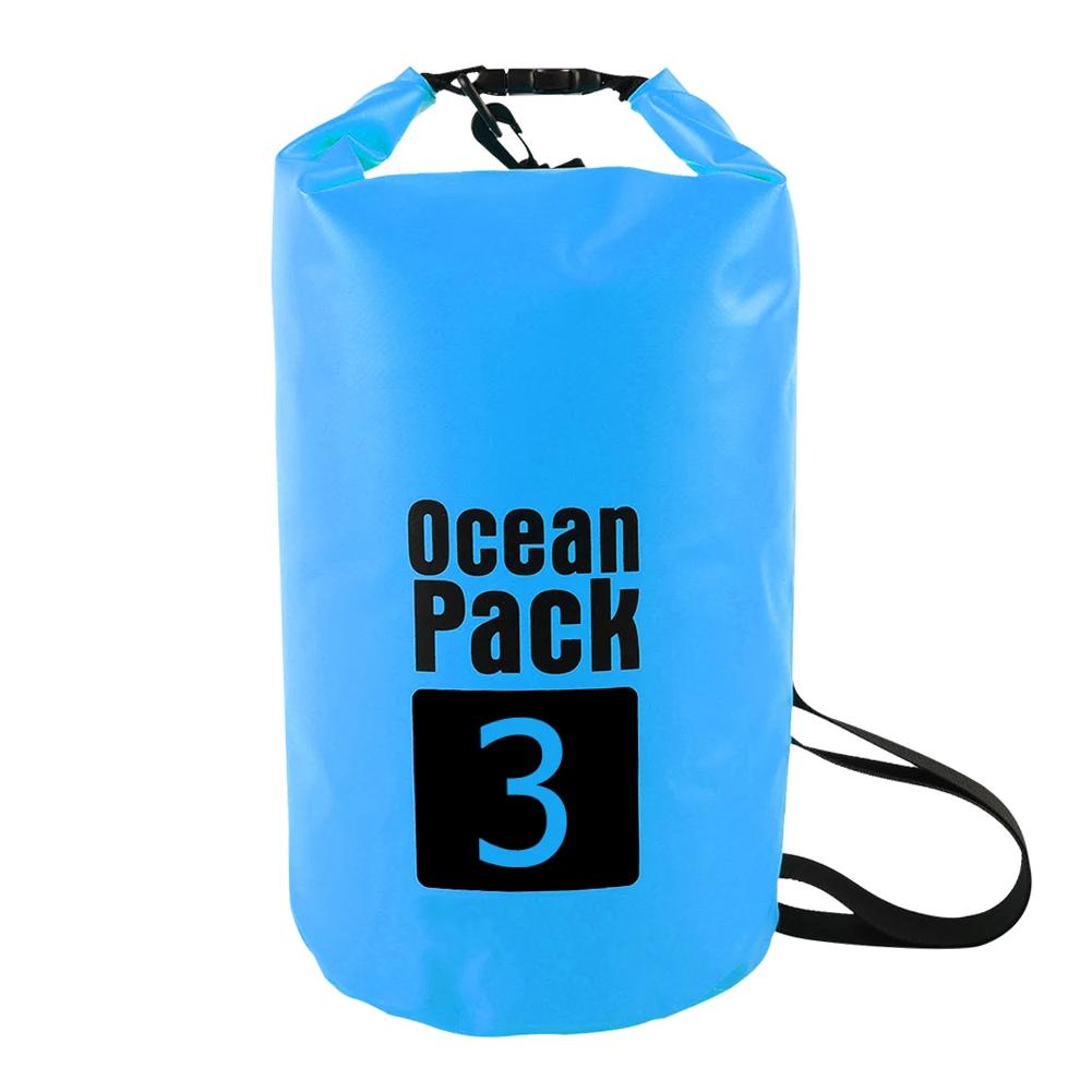 2L/3L/5L/10L/15L Waterproof Dry Bag Storage Outdoor Swimming Kayak River Hiking Float Sailing Canoe Diving Compression Backpack