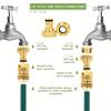 2/6pcs EU Standard Aluminum Hose Connector Set - 1/2'' & 3/4'' Tap Fitting + 1/2''(13-16mm) Quick Connect for Garden Pipes