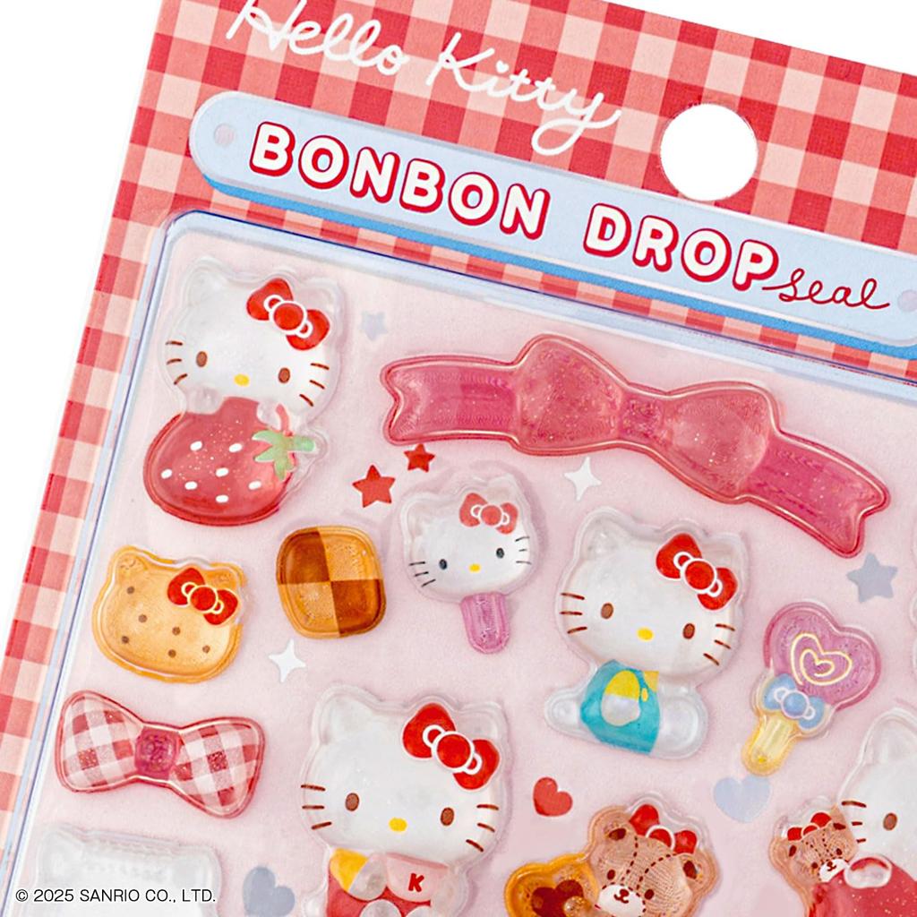 Stationery Sanrio Character Bonbon Drop Hello S8812098 Sun-Star Stickers, Stickers, Kitty, Red,