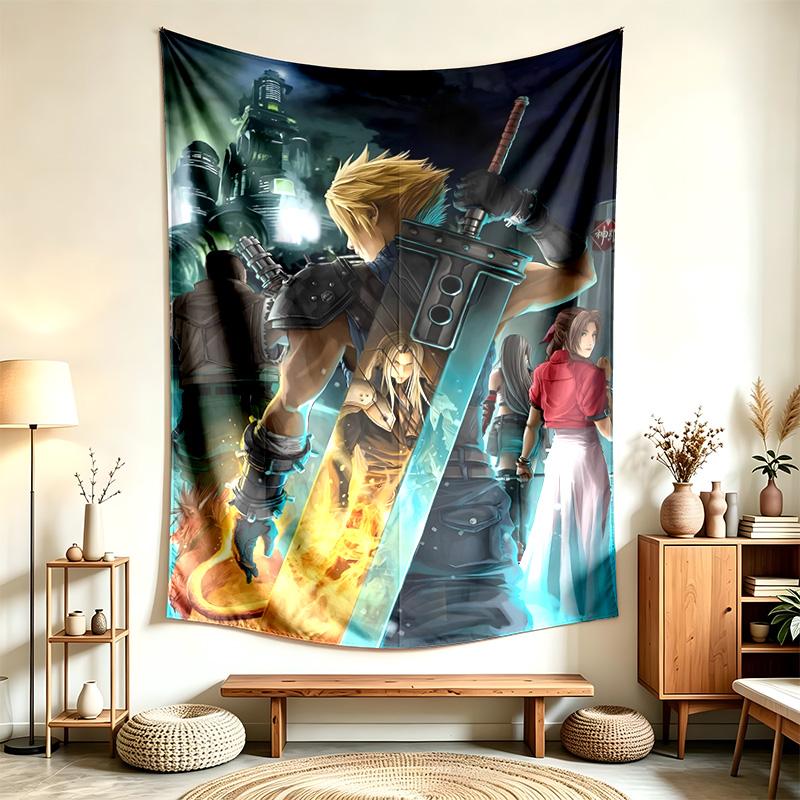Final Fantasy (14) Tapiserie Vhodná Pro Dekoraci Domů Kolejí A Ložnic Měkká Na Dotek A Perfektní Dárek Pro Přátele A Rodinu