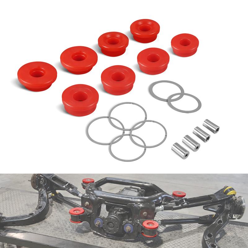 80A Polyurethane Rear Subframe Frame Bushing Kit for BMW E46/X3 E83, Replace for 33316770781,33316770783,33316770784,33311092517