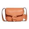 Tabby 18 Solid Color Letter Logo Adjustable Shoulder Strap Leather Messenger Bag Women Bags Orange CJ846-B4UC8