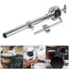 SIlver Drum Boom Stand Metal Percussion Drum Parts Durable Single Tom Holder  For Jazz Drum Set
