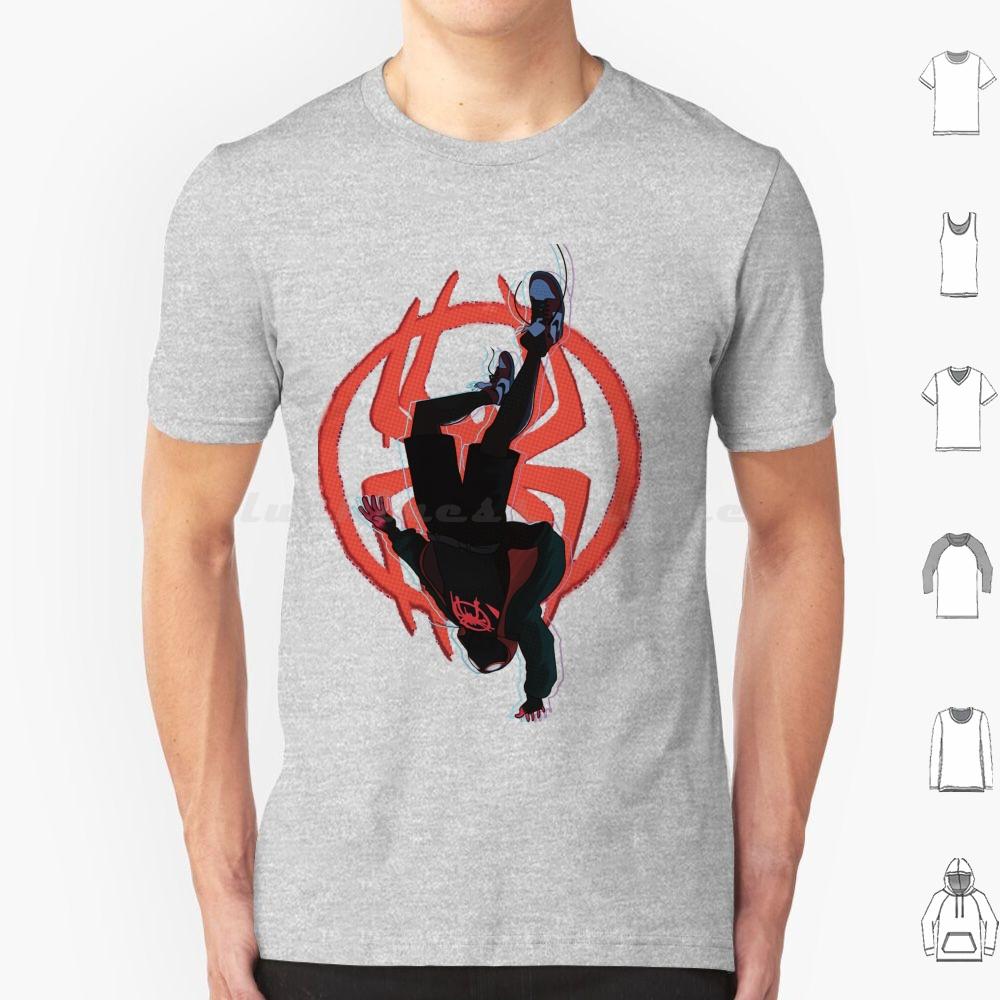 Miles Morales T Shirt 6xl Cotton Cool Tee Miles Morales Into The Spider Verse Across The Spider Verse Animation Cartoon Spider