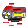 Induction COB Floodlight Head Torch Headlight Torch LED Hat Clip Lamp Flashlight with Long Battery Life for Night Riding