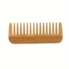 A Bamboo and Wood Hair Comb for Both Men and Women, Featuring A Wide-Toothed Design for Curling Hair and Grooming Beards