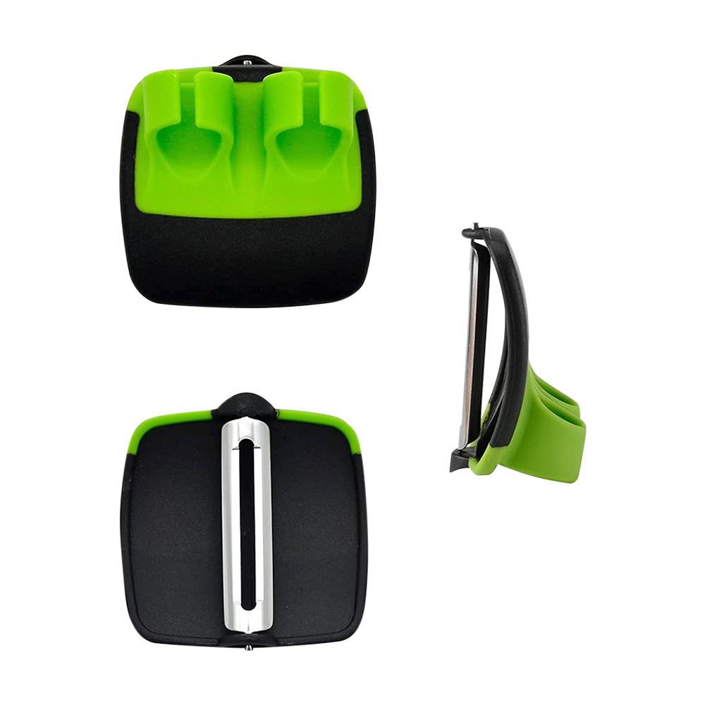 Vegetable Peeler Stainless Steel On Finger Quickly Remove Peel Without Changing Grip for Peeling Cucumbers Potatoes