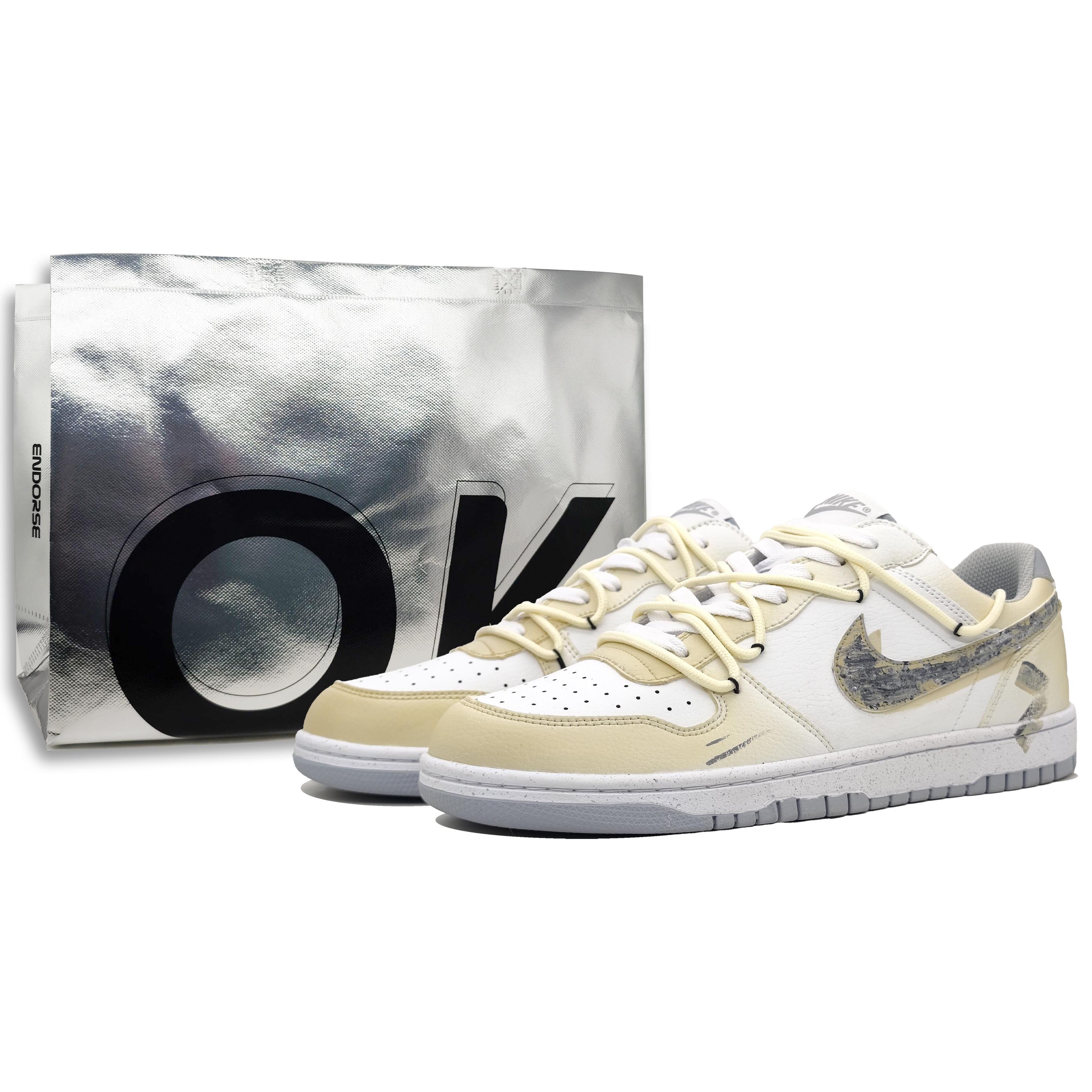 

Nike Big High top Vintage Basketball Shoes Unisex Sunset Yellow 355152-106(Team400-) 49.5