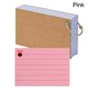 Portable A8 Binder Memo Book Loose-Leaf Horizontal Line Flash Cards With Cover Revision Cards