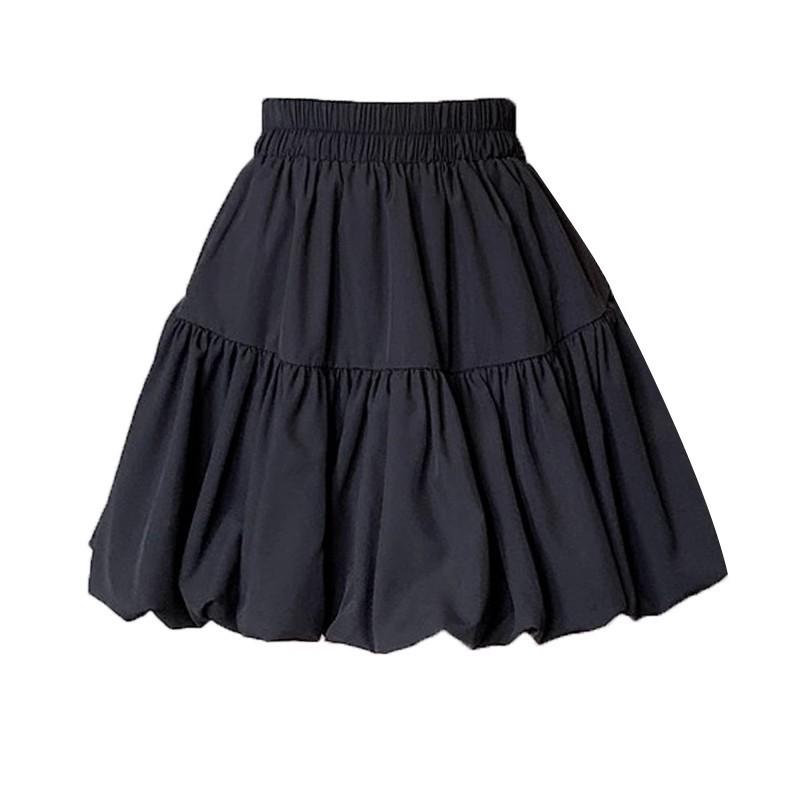 Spring 2025 Women's High-Waisted A-Line Puffy Short Skirt