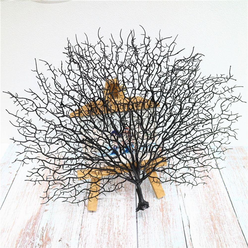 

Artificial Simulation Decorative Accessories Sea Tree Sea Trunk Branch Coral Branch Peacock Tree чёрный
