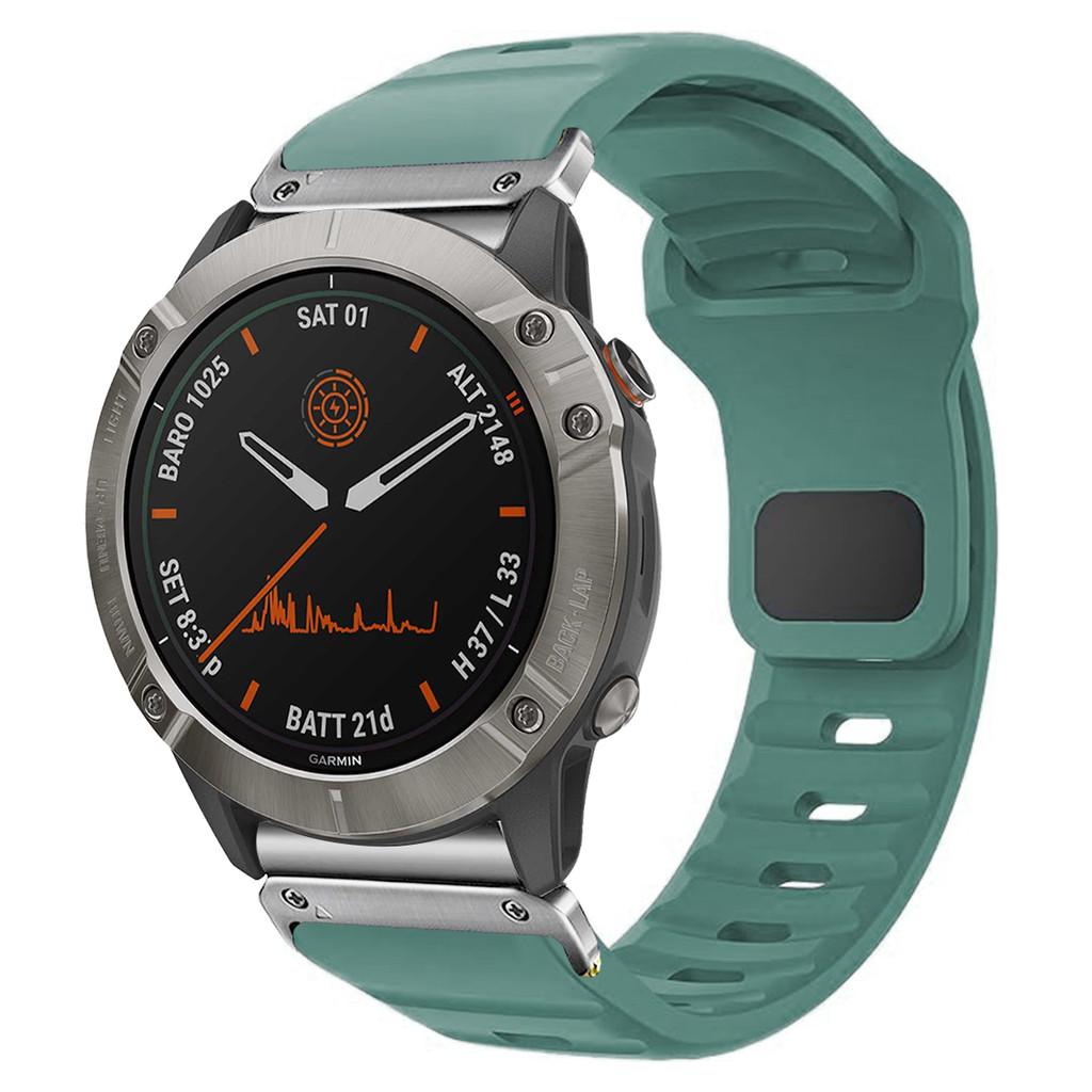 

22 26MM Silicone Watch Band Strap Compatible for Garmin Fenix 8 7 7X 6X 6 Pro 5 5X Plus Epix Gen2 Enduro 2 WristStrap QuickFit R 26MM