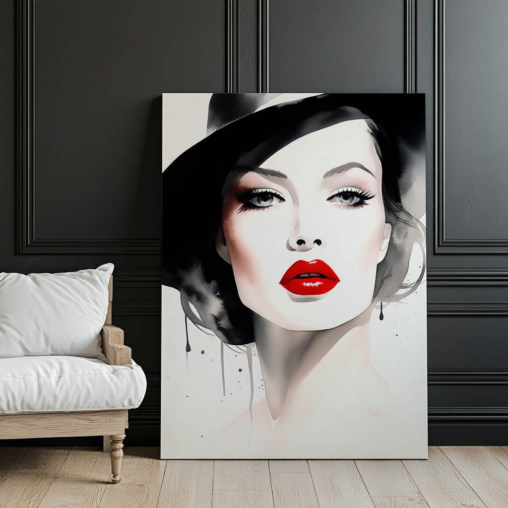 Portrait of Delicacy Portrait of Delicacy, 30X40 Cm, Gold Aluminum Frame, 230 Gsm Matte Paper