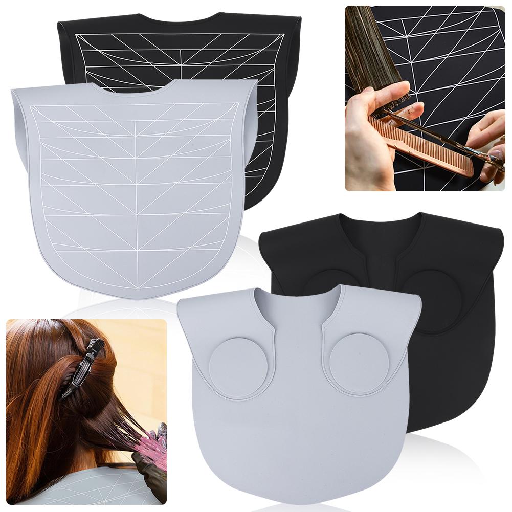 Silicone Cutting Cape Waterproof Salon Hairdressing Hair Cutting Pad with Guidelines Hair Cutting Mat Weighted for Hair Stylist