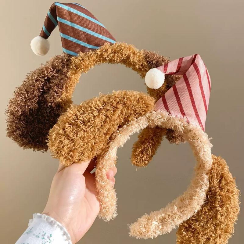 Lovely Stuffed Raccoon Headband For Women Face Washing Birthday Party Gathering Headpiece