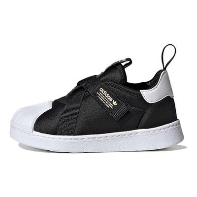 Superstar 360 I Preto Branco Tênis de Bebê Preto Core Dourado-Metálico Branco Nuvem HQ6082