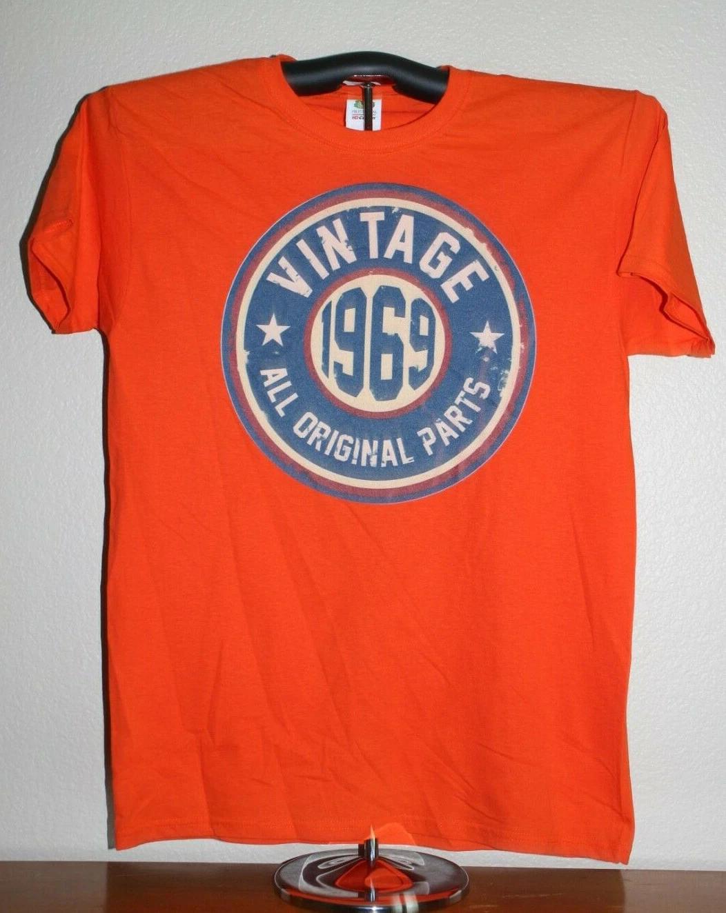 VINTAGE 1969 ALL ORIGINAL PARTS T-Shirt Medium, Orange 3XL