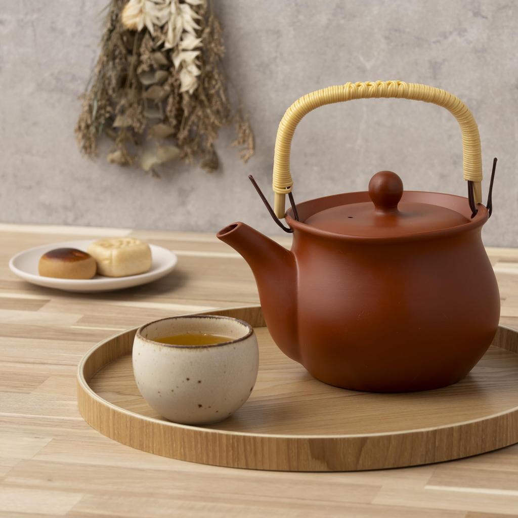 Tokoname Ware Satoyama Plain Earthenware 1150ml with a Refreshing Mesh Suitable for Green Roasted Green and Brown Rice Made In TK068 Teapot, Design,