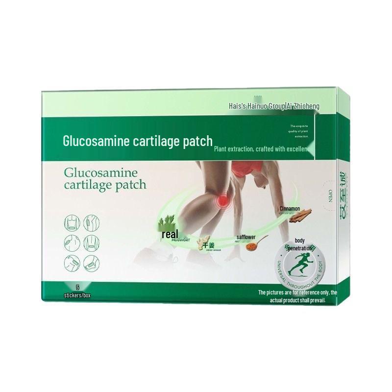 Haisihaino Glukosamin Kondroitin Plåster med Malört, Kanel och Ingefäraextrakt för Vuxna.