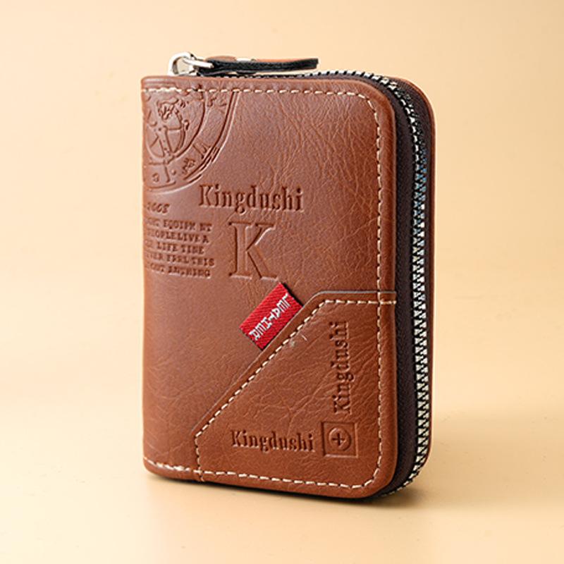 Nueva cartera para hombre, cartera corta para hombre, cartera Atmosphere sencilla y práctica, cartera de gran capacidad para múltiples tarjetas.