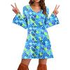 70s Hippie Halloween Printed Women's Dress