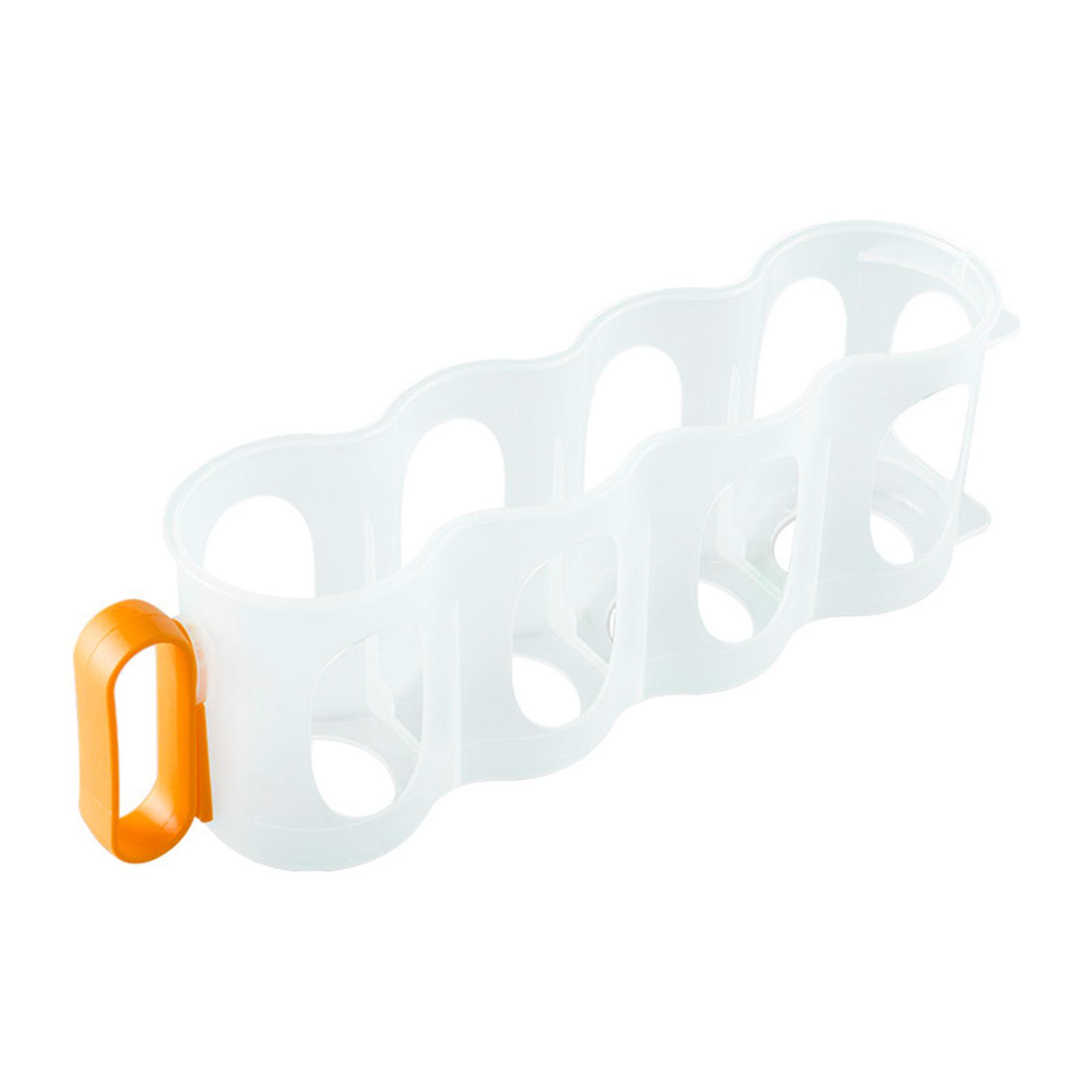 Four Compartment Beer Racks Drop-proof Sauces Cans Stand Refrigerator Organizer оранжевый