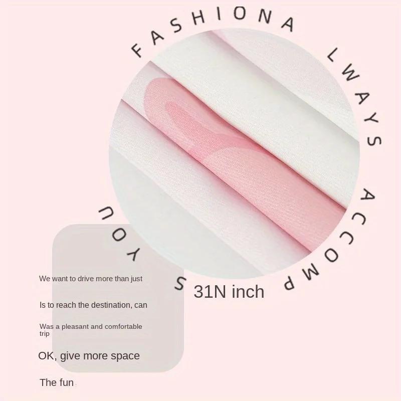 Car Partition Curtain Goddess Style Cute Cartoon Tulip Rear Privacy Curtain Hanging Summer Sun Protection Partition Accessories