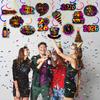 2026 Happy New Year Hanging Swirls New Years Party Decorations New Years Eve Ceiling Swirls Happy New Year Hanging Streames for Colorful New Year
