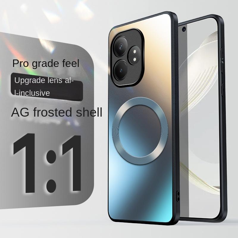Für OPPO Realme GT 6 6T Hülle Hart Matt Magnetisch Kabelloses Laden MagSafe Schutz-Rückseite Für Realme GT Neo 6Se GT6 Schale