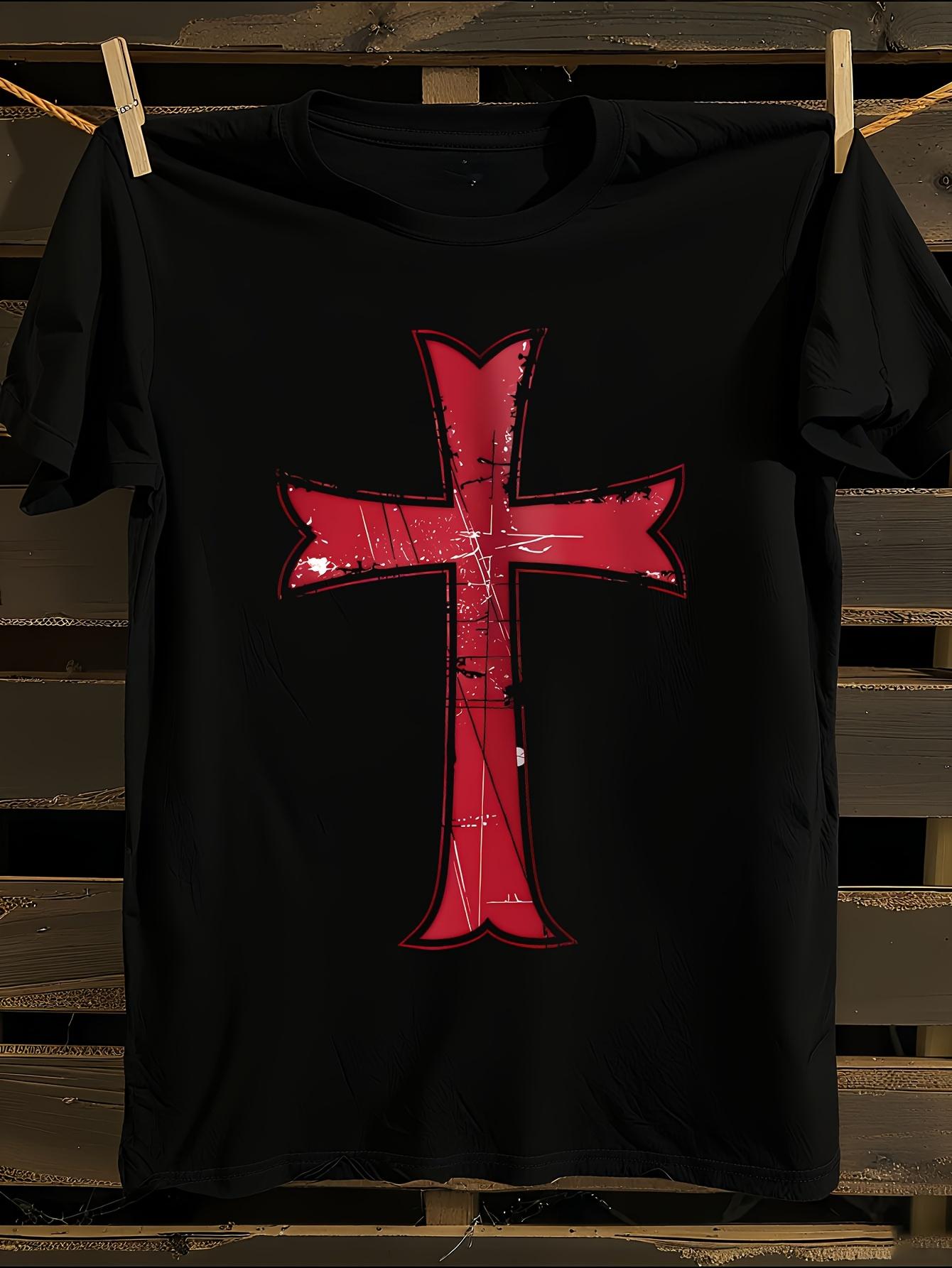 Crusader Red Templar Knights Cross T-shirt L