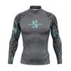 Roupa de Surf SCUBA UPF50 Protetor Solar Roupa de Banho de Praia Mergulho Água-viva Manga Longa Top Dividido