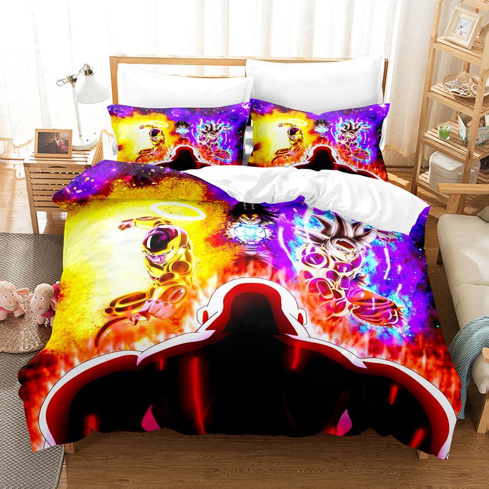 Digital Printing Three-Piece Animation Three-Piece Home Textile Bed Sheet Kit