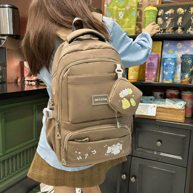 Printed Backpack Large Capacity Student Schoolbag