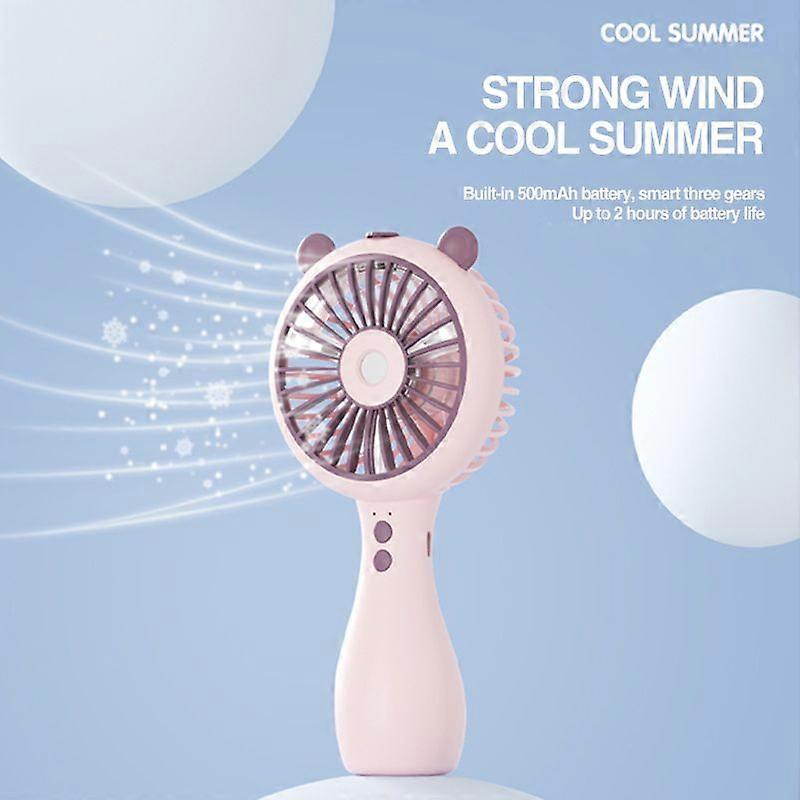 Portable Misting Handheld Fan Cooling Personal Mini Fan 3 Speed 2 Modes Spray Water Fan Usb Rechargeable Outdoor Camping Travel