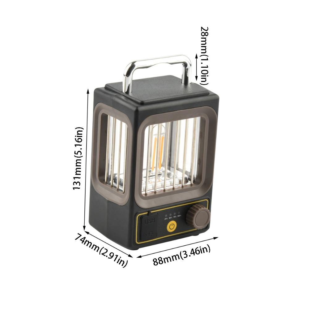 Rechargeable Battery Camping Lamp Waterproof Design Portable Hanging Light  Camping Activities