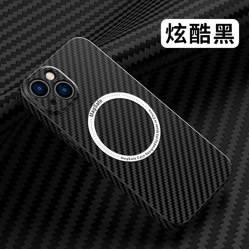 Applicable to iPhone11 carbon fiber pattern PC mobile phone case Apple 11 magnetic magsafe lens all-inclusive i11 hard case