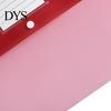 Matte PP File Folder Document Folders with Snap Button & Label Pocket, A4 Size Plastic Student Exam Organizer Envelopes, Waterproof Organizers