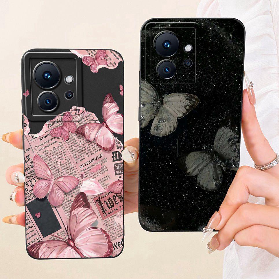 Daisy Bow Pattern Butterfly Flower Cherry Back Cover For Infinix Zero Ultra Phone Case Soft Silicone Casing On Infinix Zero 8 8i
